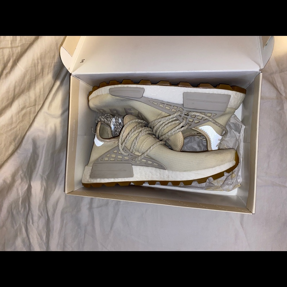 Adidas NMD hu trail cream white size 8.5